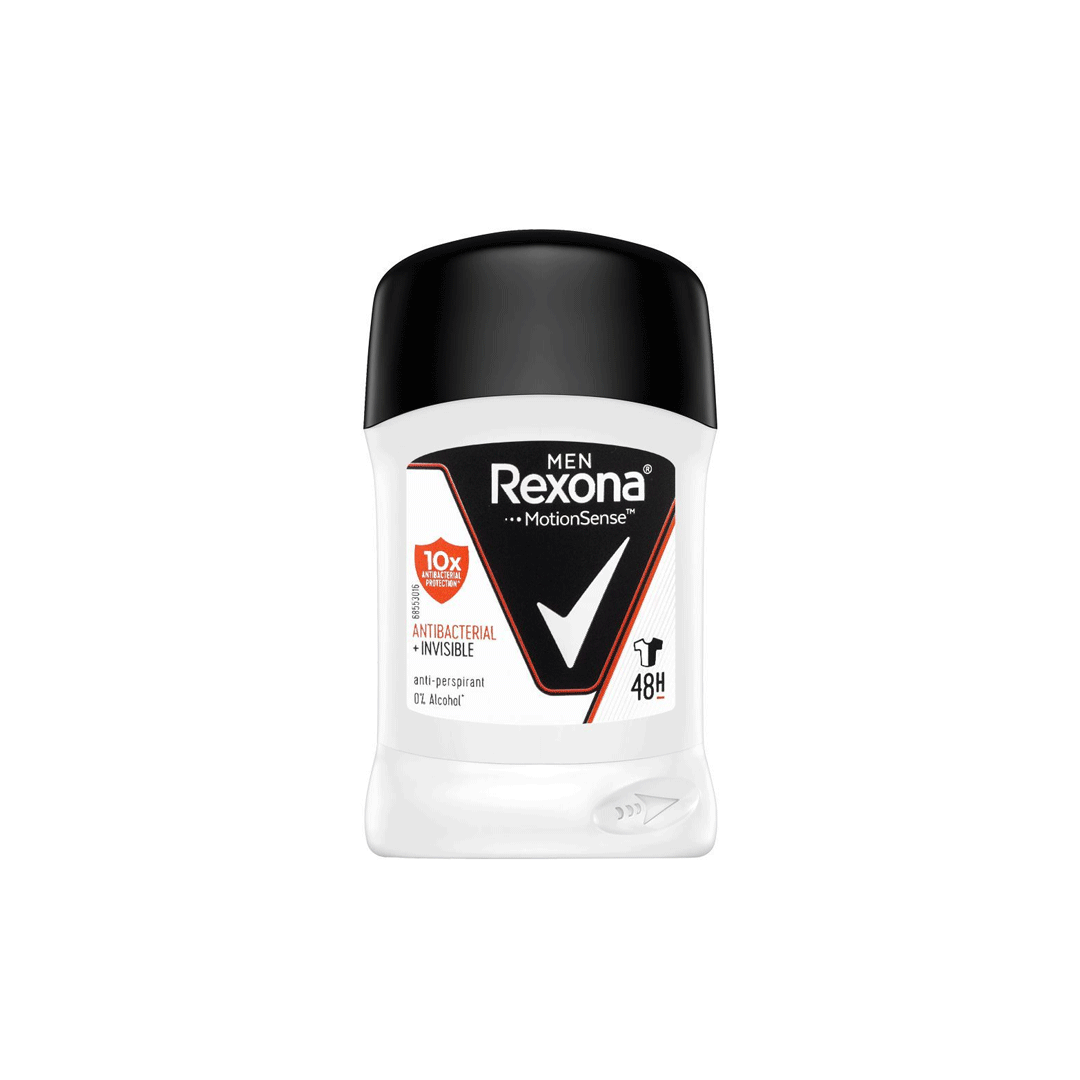 Rexona Antibacterial Invisible Deodorant Stick 40g Rexona