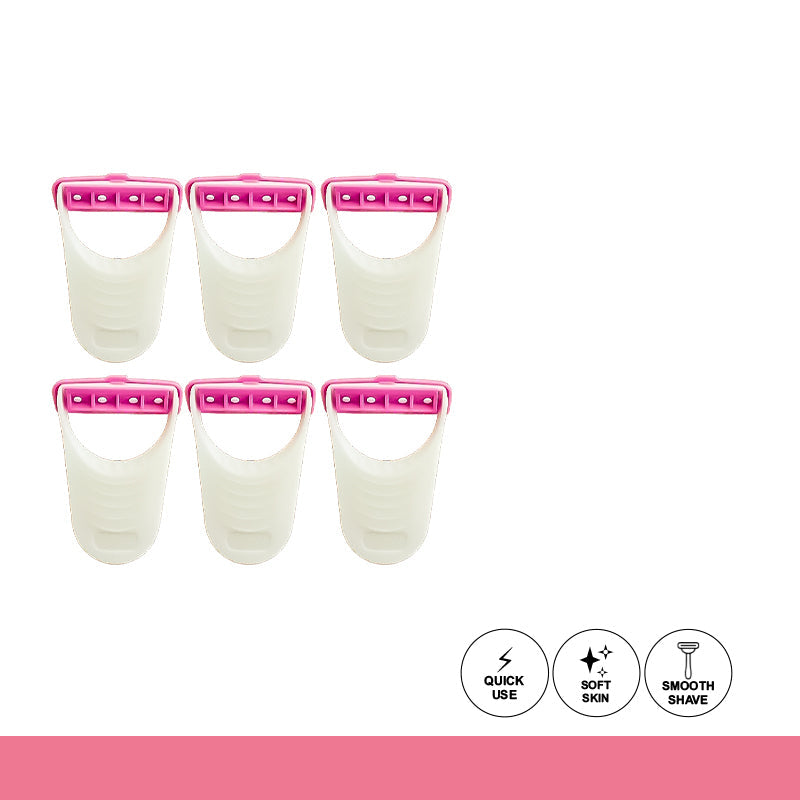 Glamorous Face 6 Pieces Shave Body Razor For Women