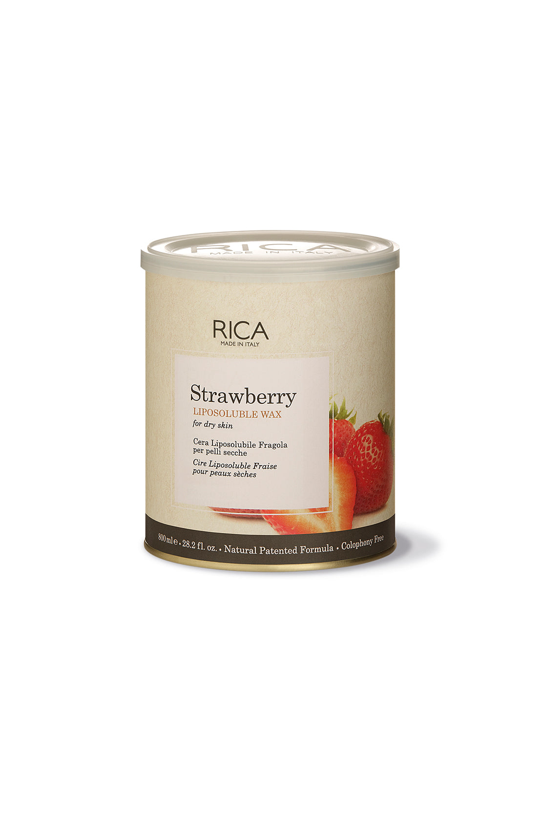 Strawberry Liposoluble Wax 800ml Rica