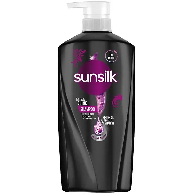 Sunsilk Black Shine Shampoo (Pump) 625ml (Impoted)