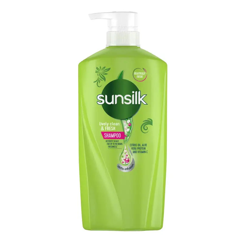 Sunsilk Lively Clean & Fresh Shampoo (Pump) 625ml(Impoted)