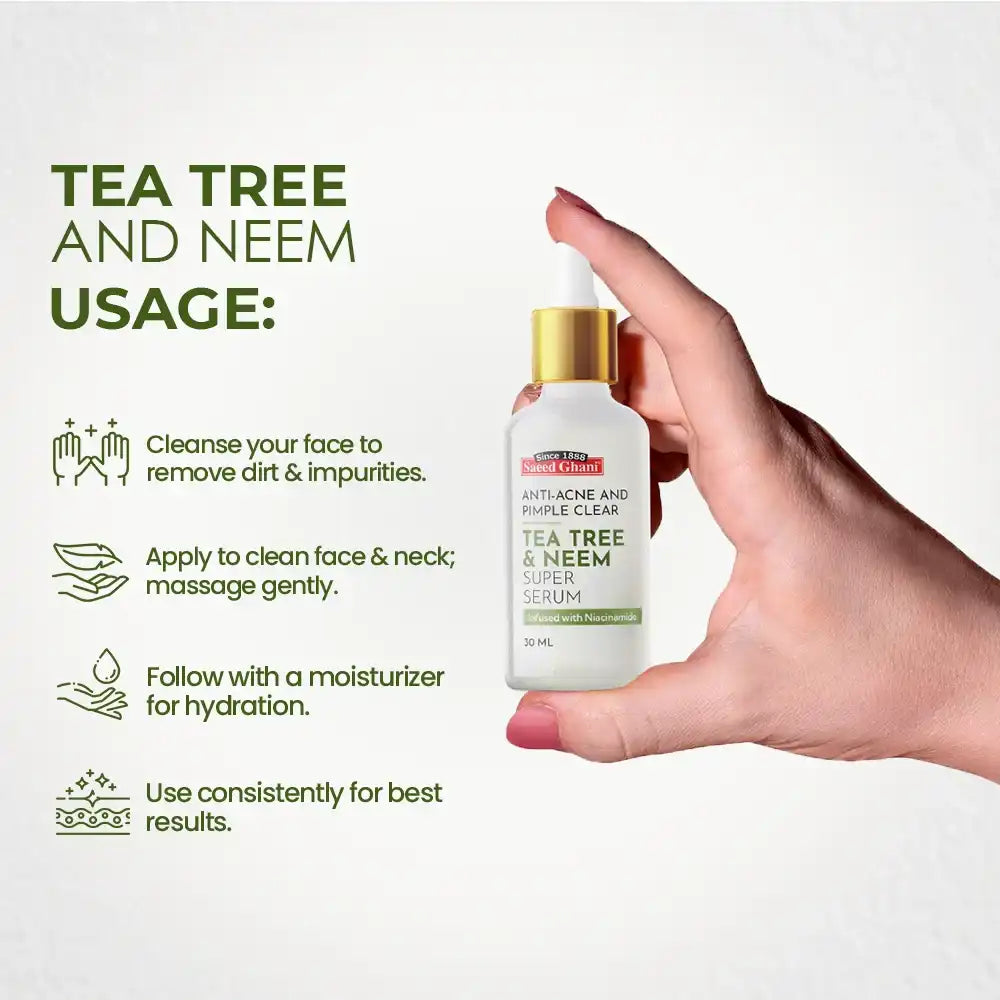 Saeed Ghani Tea Tree & Neem Anti-Acne and Pimple Clear Super Serum