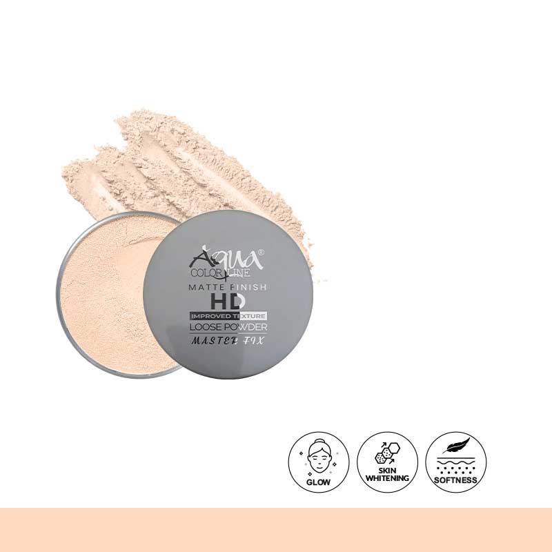 Aqua Color Line Matte Finish HD Loose Powder .