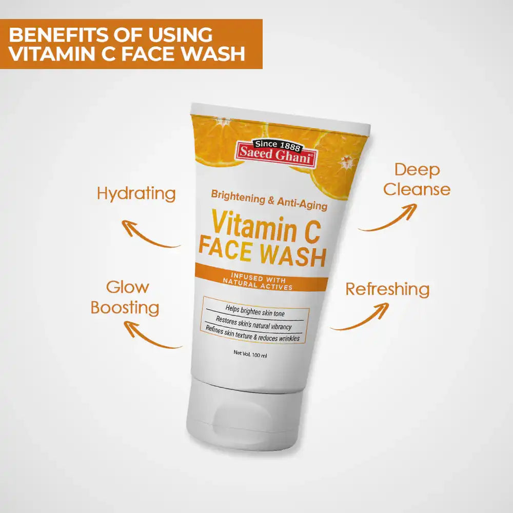 Saeed Ghani Vitamin C Brightening & Anti Aging Face Wash