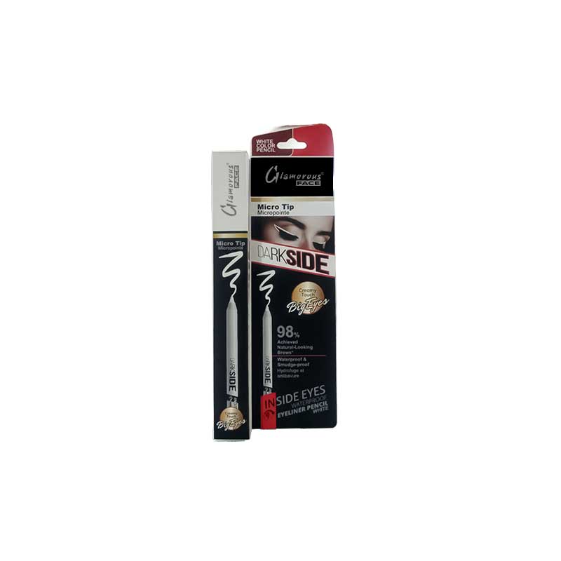 Glamorous Face Dark Side Waterproof Eyeliner Kajal Pencil White