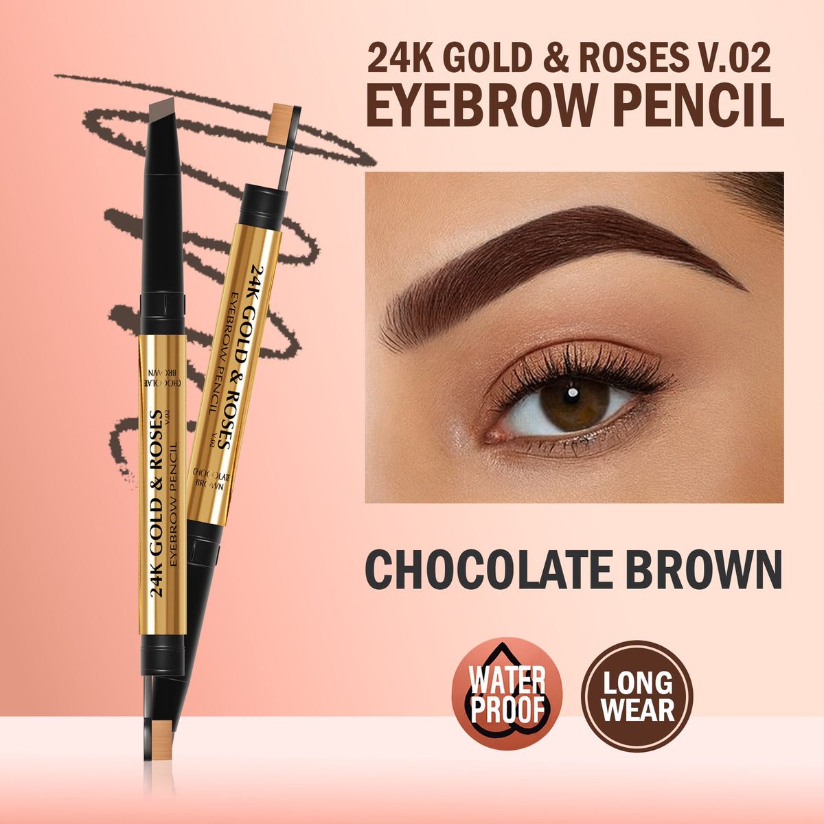 24K Gold & Roses V.02 Eyebrow pencil