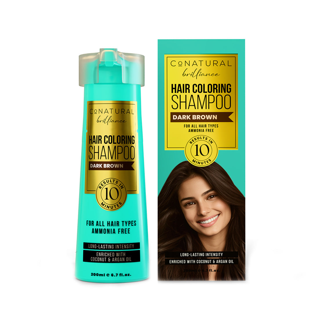 Conatural-Hair Coloring Shampoo – Dark Brown