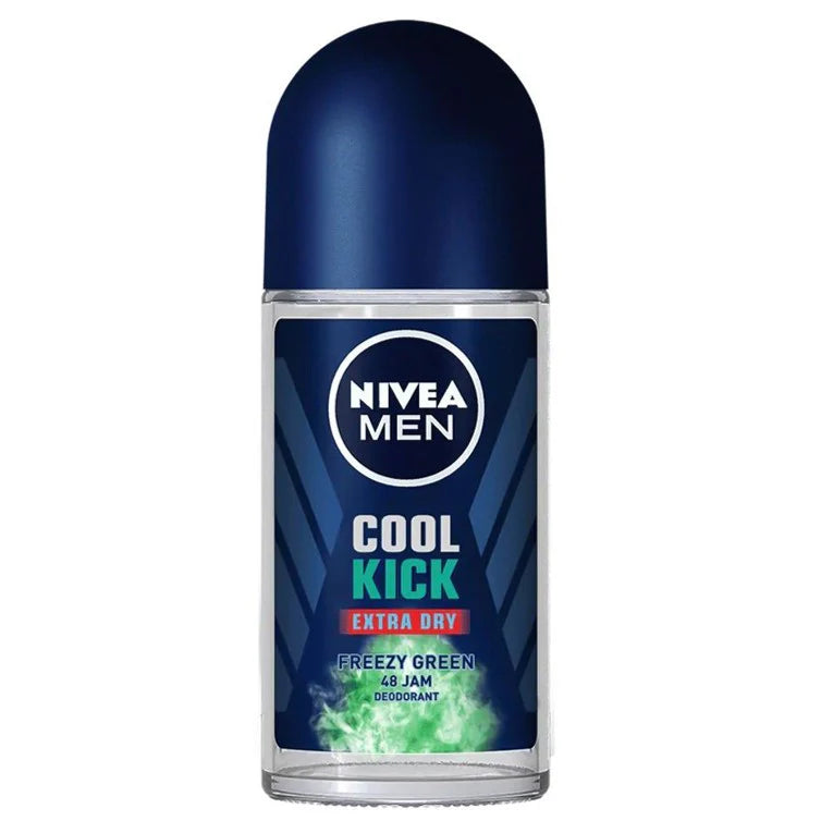 Nivea Men Cool Kick Extra Dry Freezy Green Deodorant Roll on 50ml