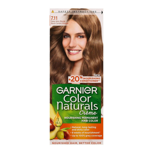 Garnier Natural 7.11 Deep Ashy Blonde Hair Color Garnier