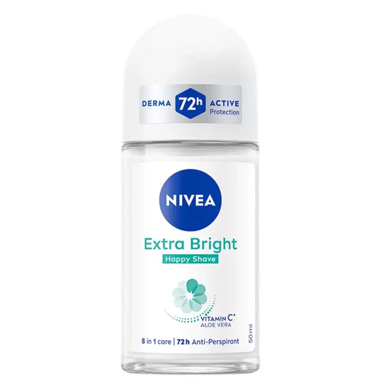 Nivea Extra Bright Happy Shave Anti Perspirant Roll On 50ml