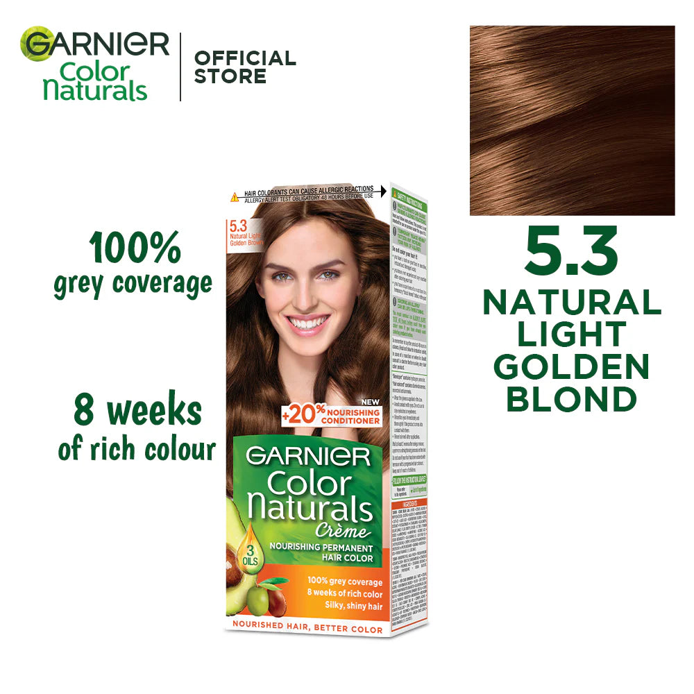 Garnier - Color Naturals Crème Hair Color - 5.3 Light Golden Brown Hair Color