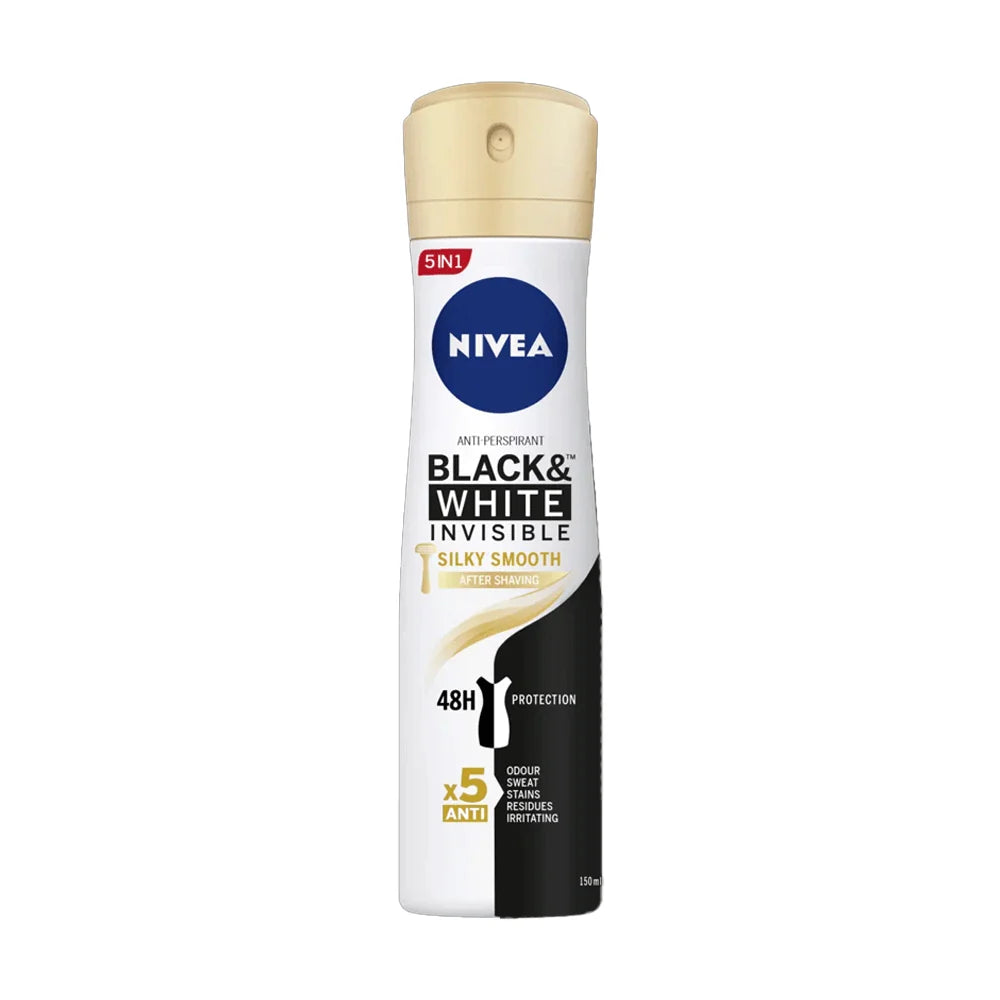 Nivea Black & White Invisible Silky Smooth Body Spray 150ml