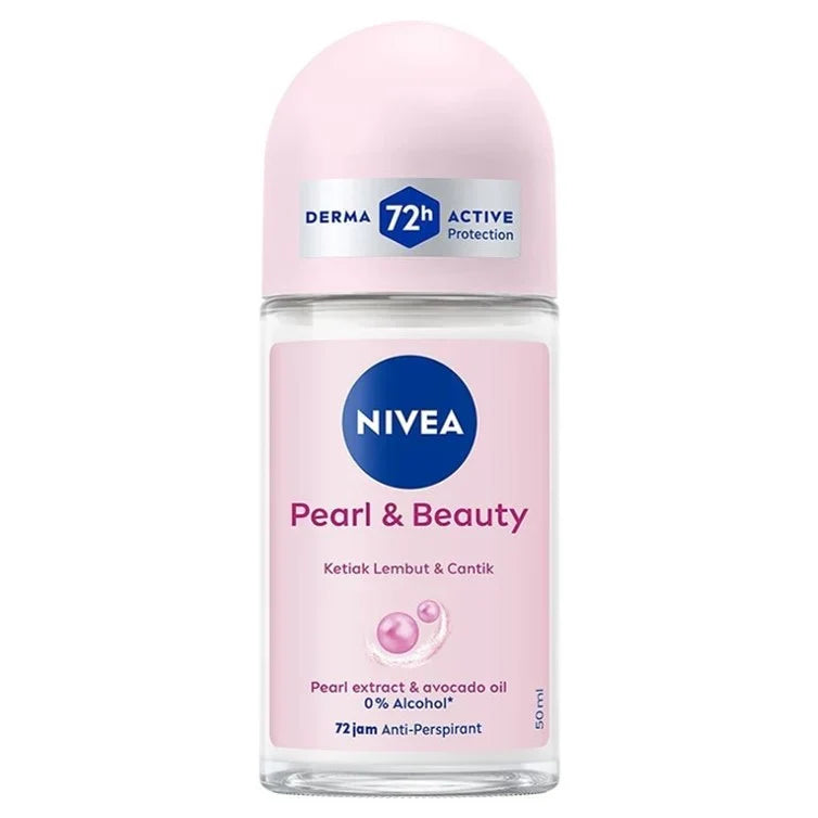 Nivea Anti Perspirant Pearl & Beauty Roll on Pearl & Avocado Oil 50ml NIVEA
