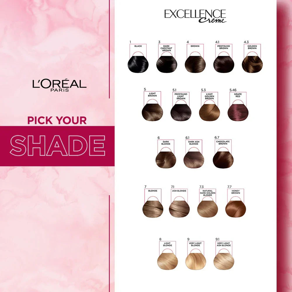 L'Oréal Excellence Creme - 6.7 Chocolate Brown Hair Color