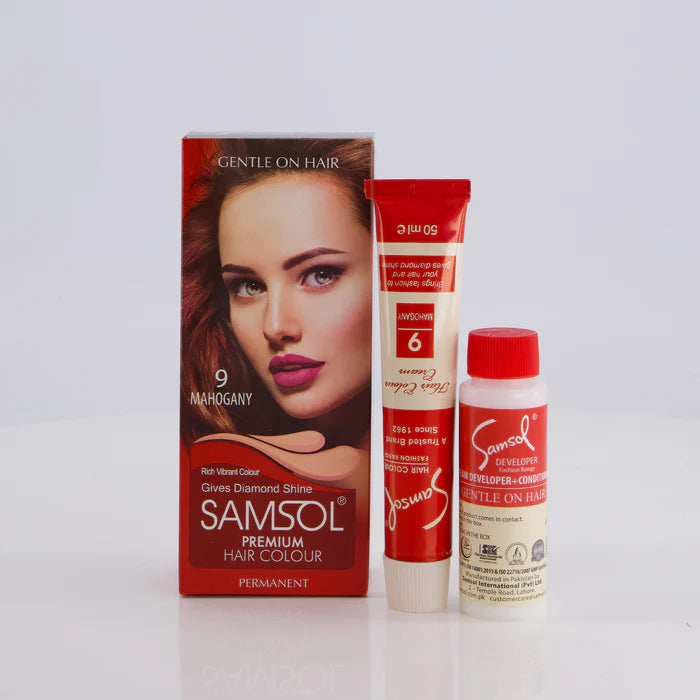 Samsol Hair Colour - 9 Mahogany - Non Metallic Dye