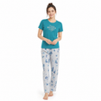 Belleza Crew Neck C/Jersey Pajama Set  0101-Multi Belleza Lingerie  
