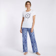 Crew Neck C/Jersey Pajama Set  0103-Multi Belleza Lingerie  