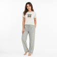 Belleza Crew Neck C/Jersey Pajama Set  0109-Multi Belleza Lingerie  