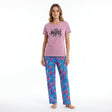 Crew Neck C/Jersey Pajama Set  0110-Multi Belleza Lingerie  
