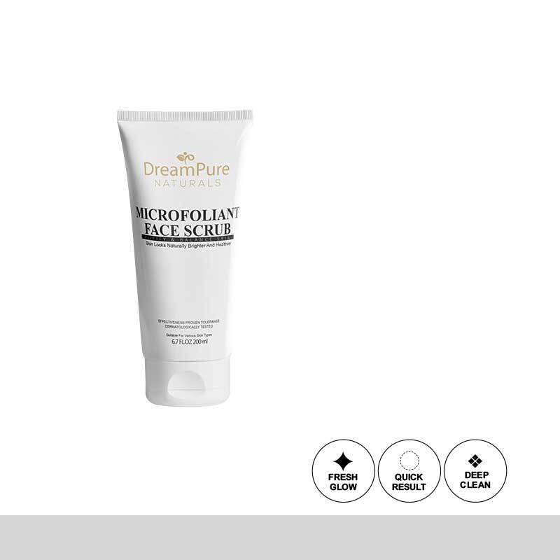 Dream Pure Naturals Microfoliant Face Scrub (200ml)
