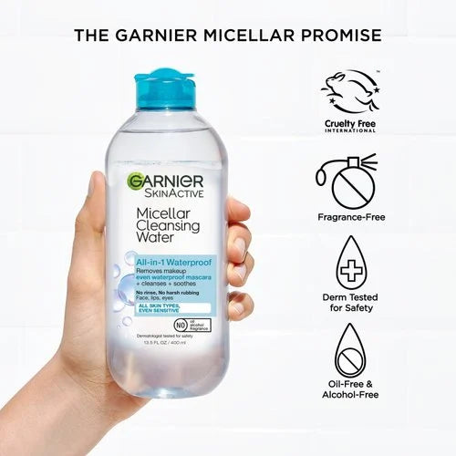Garnier Skin Active Micellar Cleansing Water All-in-1 Waterproof Makeup Remover