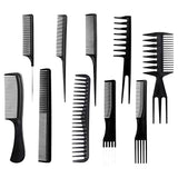Pack Of 10 Piece Professional Hair Styling Comb Set. (240)