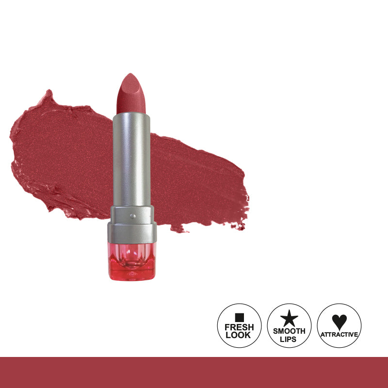 Glamorous Face Matte Lipstick Vitamin E & Aloe Vera Extracts (Pink Case) (40 Colors)