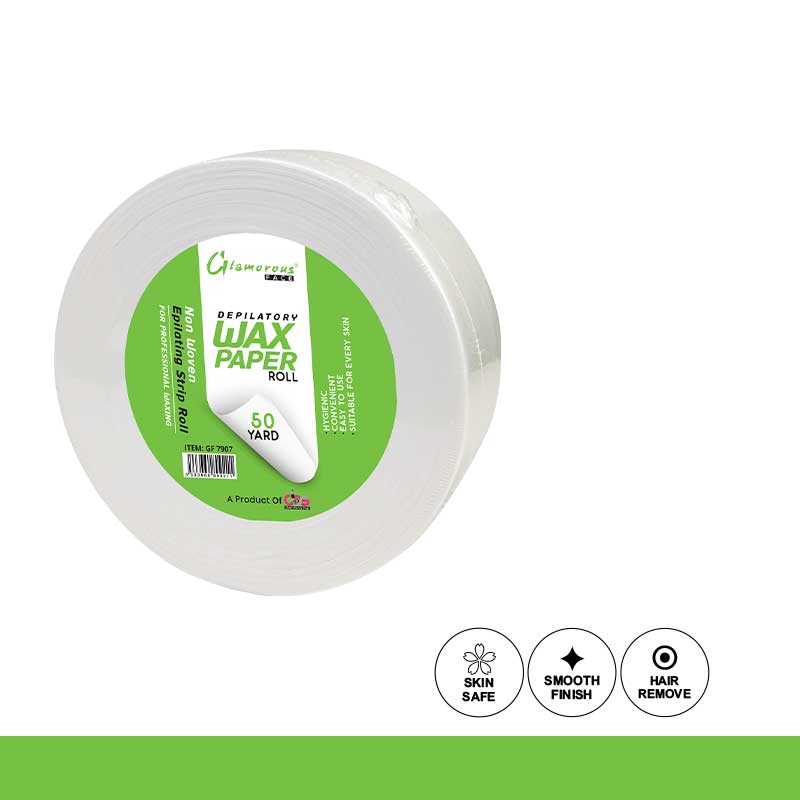 Glamorous Face Depilatory Wax Paper Roll (50 Yard)