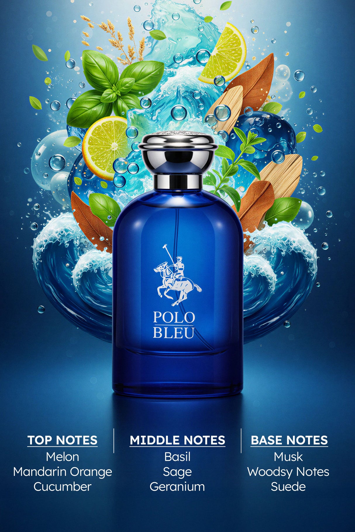Fragrance Deluxe - Polo Bleu (100ml)