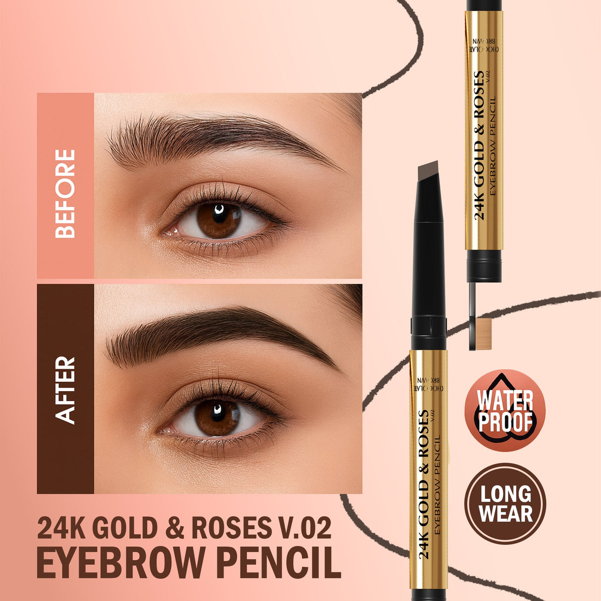24K Gold & Roses V.02 Eyebrow pencil