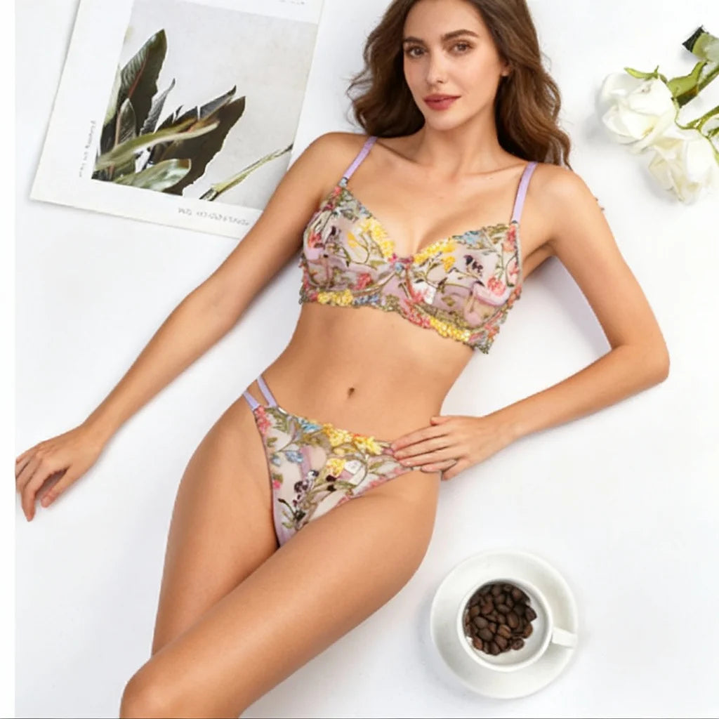 Belleza Lingerie Wire Non Padded Bra Set - 2032