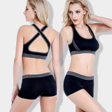 Cotton Cross Back Sports Bra