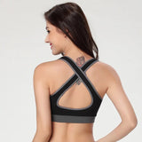 Cotton Cross Back Sports Bra