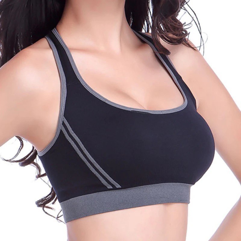 Cotton Cross Back Sports Bra