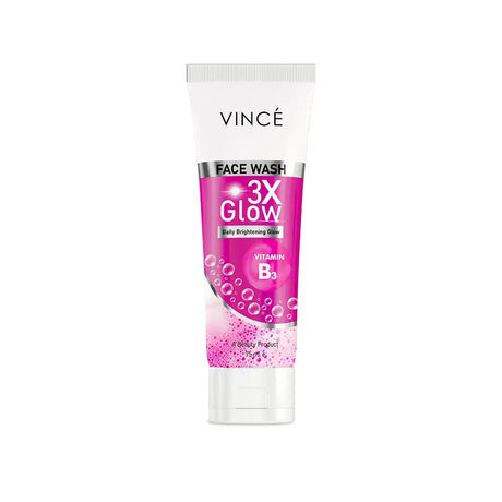3X Glow Face Wash Vince Care  