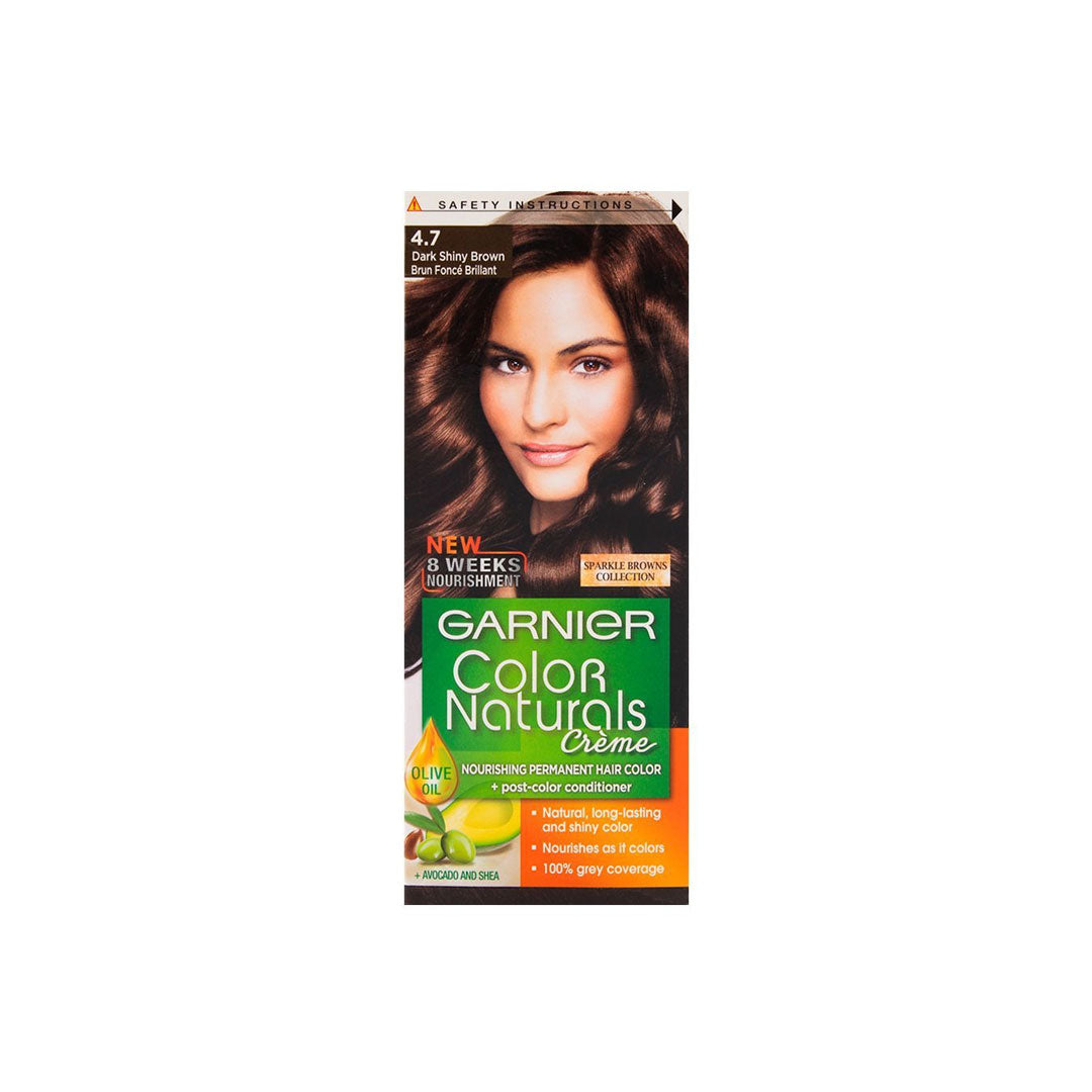 Garnier Color Naturals Hair Color - 4.7 Dark Shiny Brown Garnier  