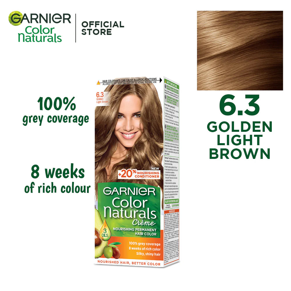 Garnier - Color Naturals Crème Hair Color - 6.3 Golden Light Brown Hair Color
