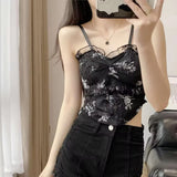 Tank Top Intimate Mesh Bralette Crop Top Camisole