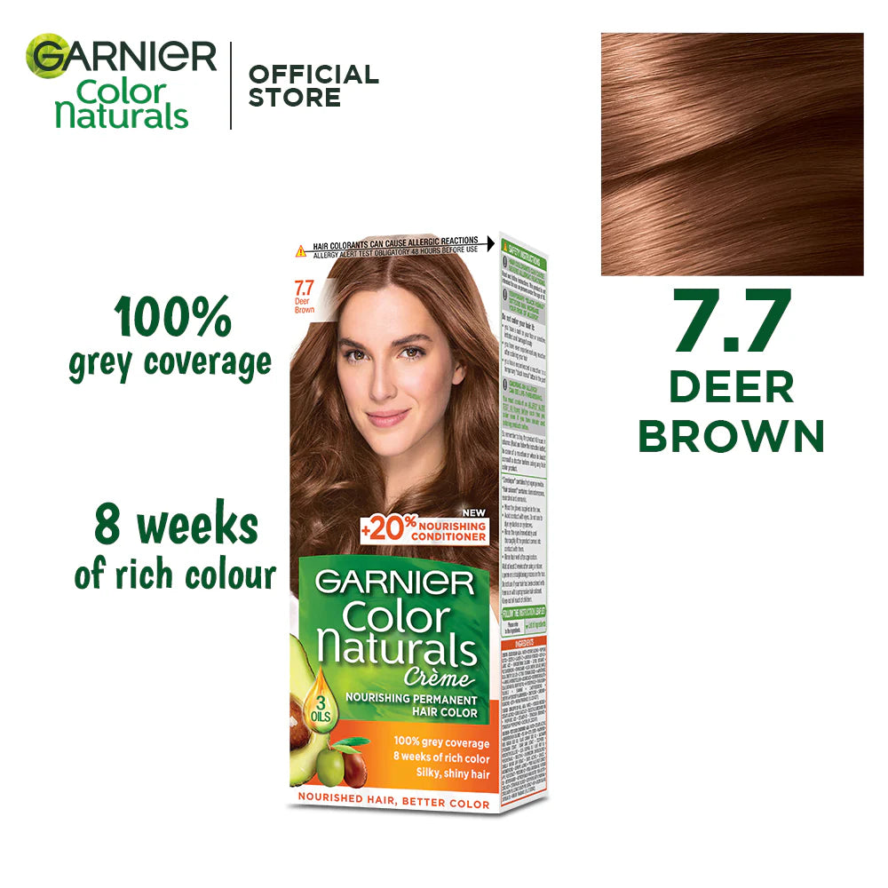 Garnier - Color Naturals Crème Hair Color - 7.7 Deer Brown Hair Color