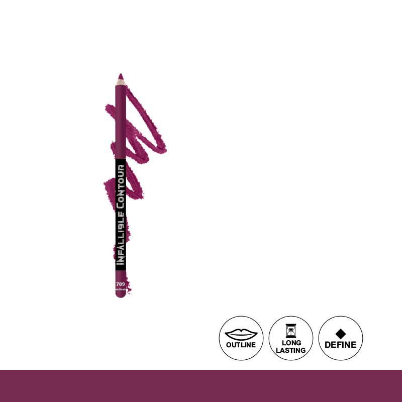 Glamorous Face Infallible Smooth Touch Matte Eye & Lip Contour Pencil 709 Vibe Violet