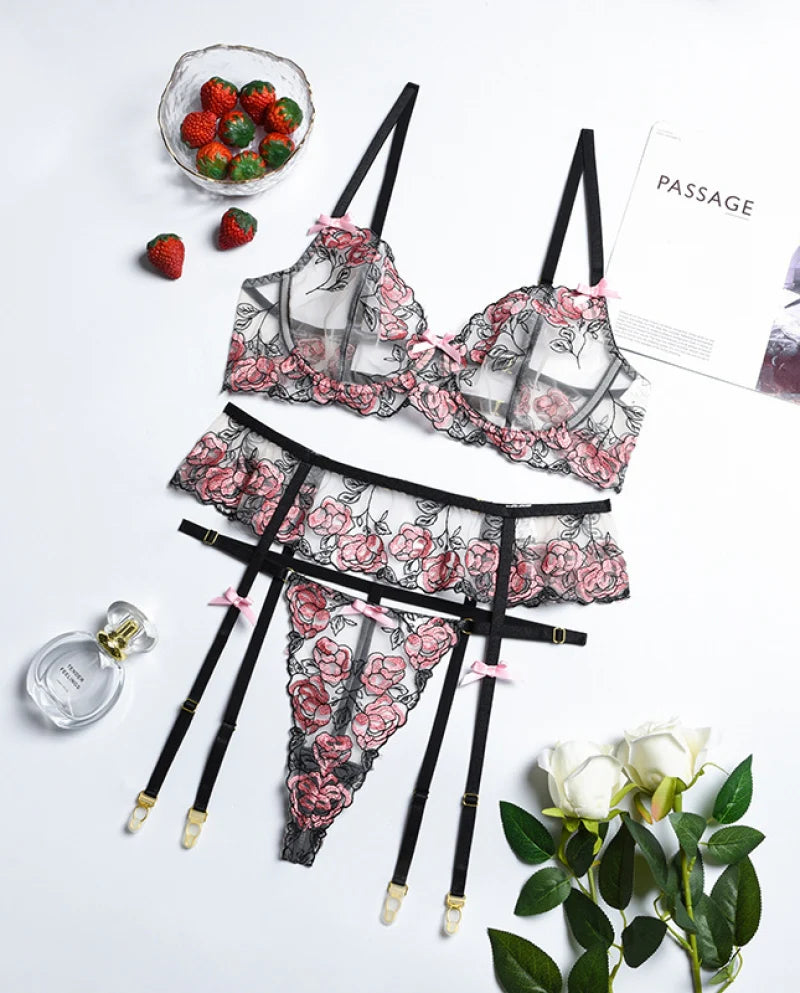 Belleza Lingerie Wire Non Padded Bra Set - 1158