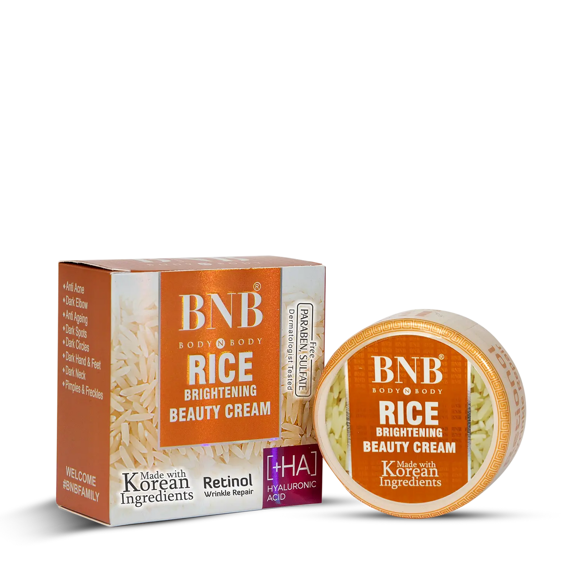 Rice Brightening Beauty Cream Body N Body  