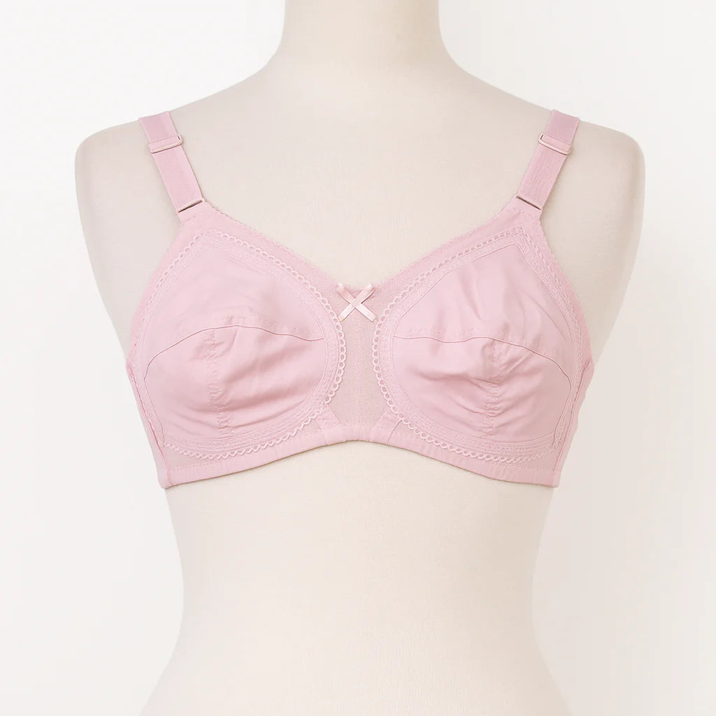 Belleza Lingerie Gentle Classic Cotton Bra - Light Pink