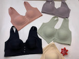 Front Button Closure Bra for Chest Lift Up Full Coverage and Support for Shaping Breast