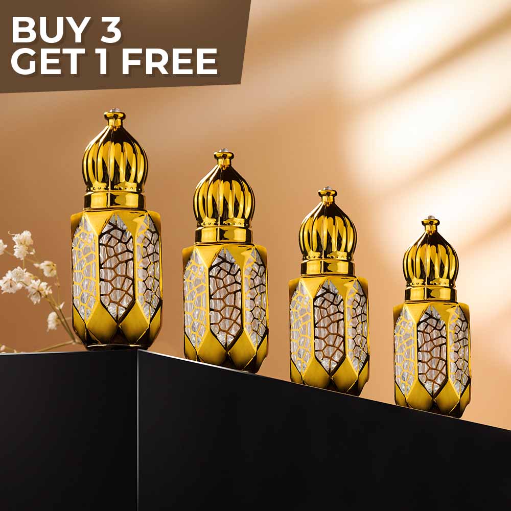 Saeed Ghani Fragrances Bundle of 4 Arabic Attars at the price of 3