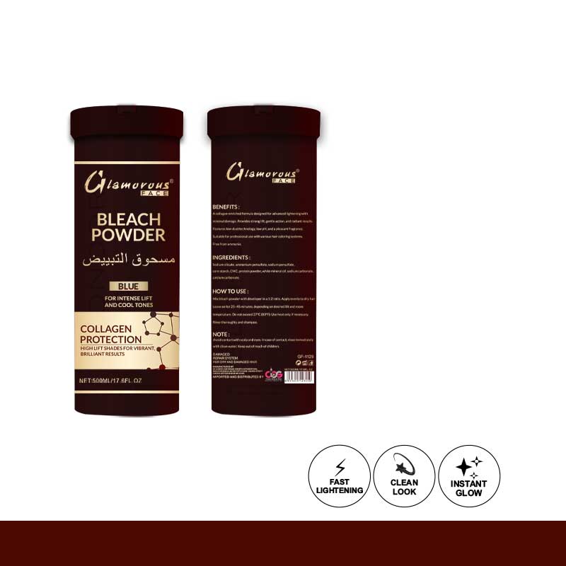 Glamorous Face Bleach Powder Blue