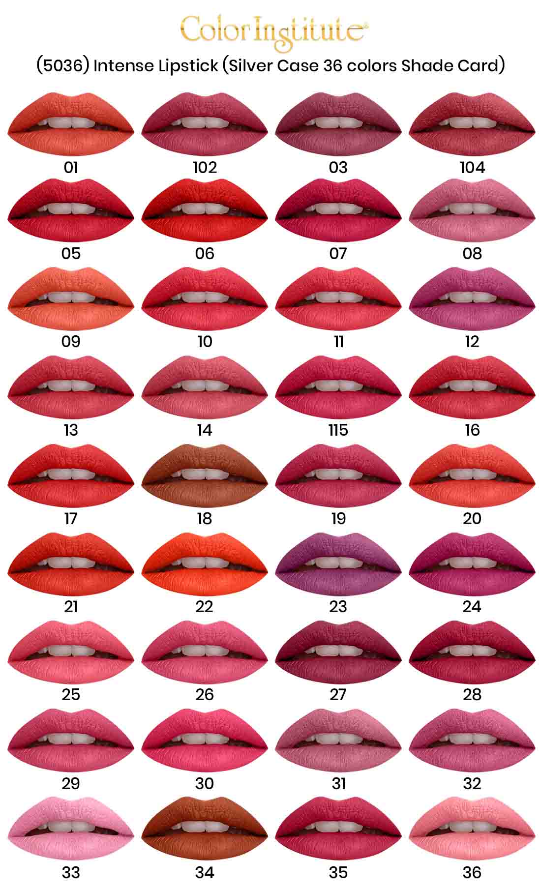 Color Institute Color Intense Lipstick (silver Case)