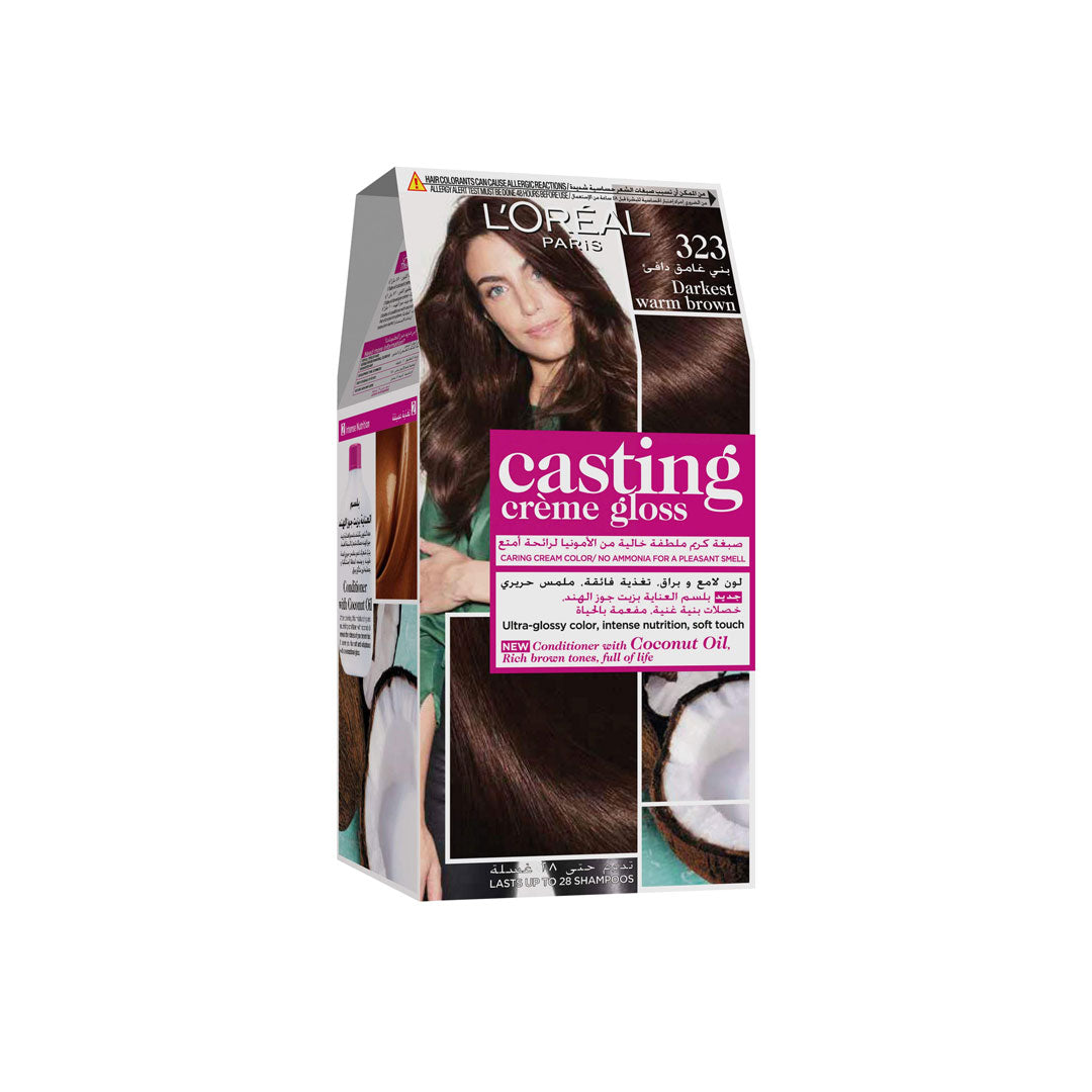 Loreal Casting Darkest Warm Brown Hair Color 323