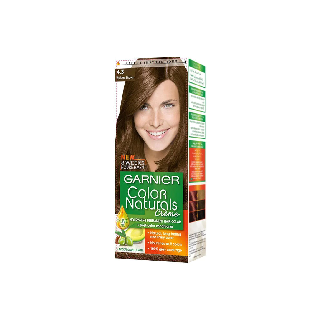 Garnier Color Naturals  Hair Color - 4.3 Golden Brown Garnier  