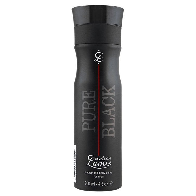 Creation Lamis Pure Black Fragranced Body Spray 200ml Urban Beauty  